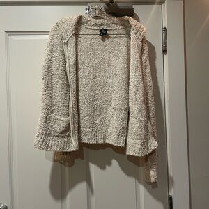 Eileen Fisher Cream Knit Cardigan